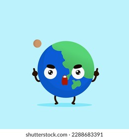 Personajes originales de la Tierra para cualquier propósito incluyendo afiche del Día de la Tierra - Totalmente editable