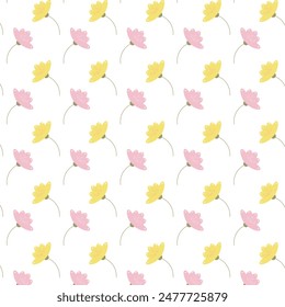 Originelles exklusives Sommer Frühling zartes feminines nahtloses Muster, Hintergrund mit Blumen