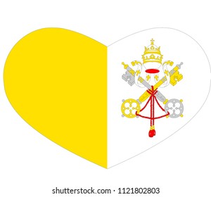 original flag icon in the heart –Vatican