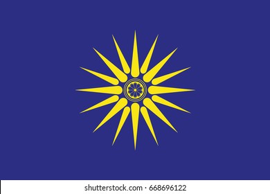 Original flag of Macedonia in Greece