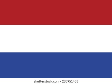 original Flag of Netherlands Vector 