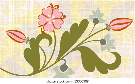 Original floral background.