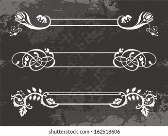 Original floral borders set 