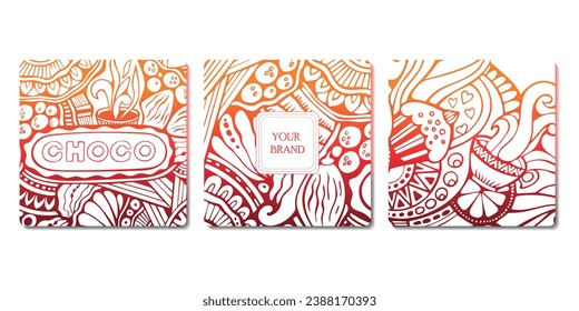 Original floral pattern. cartoon doodle designe. party card