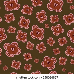 The original floral seamless background, vector, card, packaging