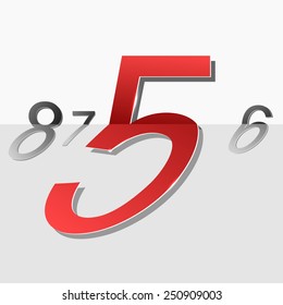 Original font number. Number five.