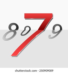 Original font number. Number seven.