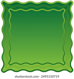 Original frame on a green background