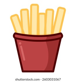 Original french fries with red container