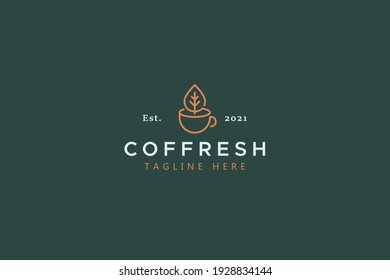 Original Fresh Coffee and Tea Traditional Creative Idea Logo Concept