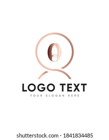 An original and fun decorative camping themed letter type O logo template, Vector logo for business and company identity 