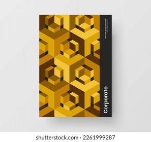 Ilustración original del cartel de patrón geométrico. Diseño vectorial de diseño de portada de libros A4 moderno.