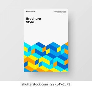 Original geometric pattern cover illustration. Creative banner A4 vector design layout.