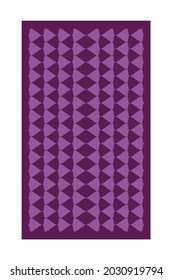 original geometric pattern for the fabric or carpet, a simple vector abstract purple background