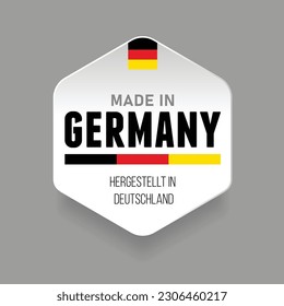 Original German Curry wurst label red sticker