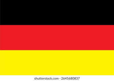 Vetor de bandeira original da Alemanha em formato oficial e cores verdadeiras