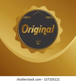 original gold fire label