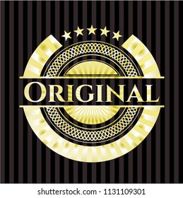 Original gold shiny badge