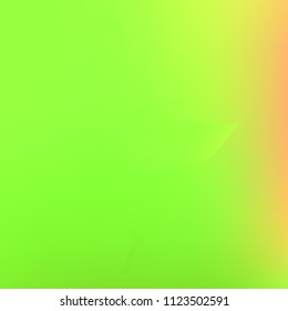 Original gradient background in green and yellow tones. Amazing gradient texture with flamingo. Eco-oriented gradient wallpaper.