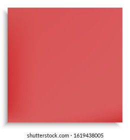 Original gradient mesh background. Cool backdrop with smooth and soft shadow. Vector illustration layout. Red trendy and easy editable colored banner template.