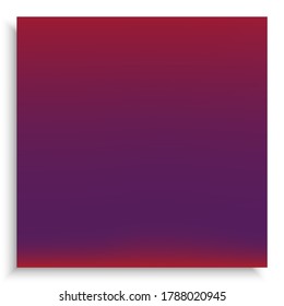 Original gradient mesh background. Creative backdrop with smooth and soft shadow. Vector illustration layout. Red trendy and easy editable colored banner template.