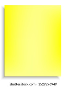 Original gradient mesh background. Vector illustration layout. Clean backdrop with smooth and soft shadow. Yellow trendy and easy editable colored banner template.