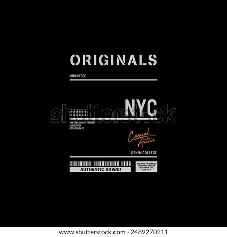 original,. Graphic mens dynamic t-shirt design, poster, typography. Vector illustration.
