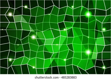 original green polygonal background. square, triangle. vector illustration. for design