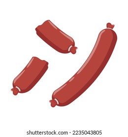 original grilled sausage illustration design