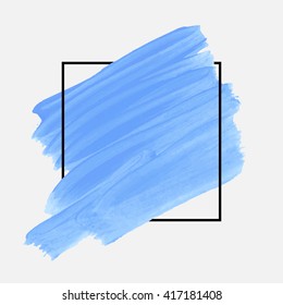 Original grunge abstract background brush paint texture design acrylic stroke poster illustration vector. Original rough paper hand painted vector. Perfect design for headline, logo and banner. 