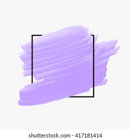 Original grunge abstract background brush paint texture design acrylic stroke poster illustration vector. Original rough paper hand painted vector. Perfect design for headline, logo and banner. 