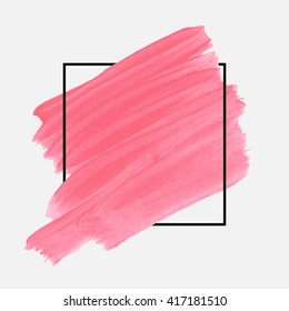 Original grunge abstract background brush paint texture design acrylic stroke poster illustration vector. Original rough paper hand painted vector. Perfect design for headline, logo and banner. 