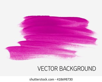 Original grunge abstract background brush paint texture design acrylic stroke poster vector. Original rough paper hand painted vector. Perfect design for headline, logo and banner. 
