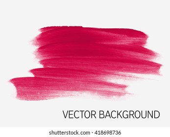 Original grunge abstract background brush paint texture design acrylic stroke poster vector. Original rough paper hand painted vector. Perfect design for headline, logo and banner. 