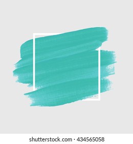 Original grunge abstract background brush paint texture design acrylic stroke poster illustration vector. Original rough paper hand painted vector. Perfect design for headline, logo and sale banner. 