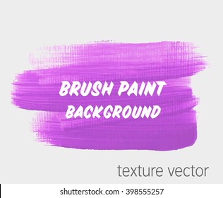Original grunge brush art paint texture background design acrylic stroke poster vector illustration. Perfect watercolor design for headline, logo and banner.