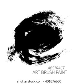 Original grunge brush art paint abstract texture background design acrylic stroke poster vector illustration. Perfect watercolor design for headline, logo and banner.