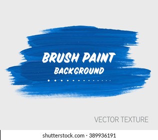 Original grunge brush paint texture design acrylic stroke poster vector. Original rough paper hand painted vector. Perfect design for headline, logo and banner. 