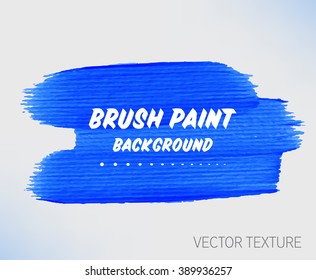 Original grunge brush paint texture design acrylic stroke poster vector. Original rough paper hand painted vector. Perfect design for headline, logo and banner. 