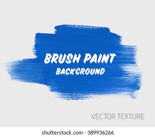 Original grunge brush paint texture design acrylic stroke poster vector. Original rough paper hand painted vector. Perfect design for headline, logo and banner. 