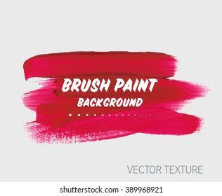 Original grunge brush paint texture design acrylic stroke poster vector. Original rough paper hand painted vector. Perfect design for headline, logo and banner. 