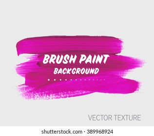 Original grunge brush paint texture design acrylic stroke poster vector. Original rough paper hand painted vector. Perfect design for headline, logo and banner. 