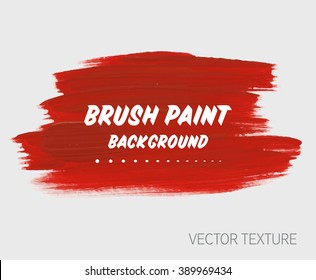 Original grunge brush paint texture design acrylic stroke poster vector. Original rough paper hand painted vector. Perfect design for headline, logo and banner. 