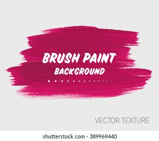Original grunge brush paint texture design acrylic stroke poster vector. Original rough paper hand painted vector. Perfect design for headline, logo and banner. 