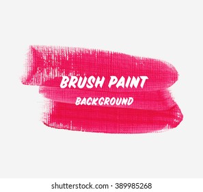 Original grunge brush paint texture design acrylic stroke poster vector. Original rough paper hand painted vector. Perfect design for headline, logo and banner.