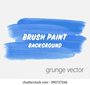 Original grunge brush paint texture design acrylic stroke poster vector. Original rough paper hand painted vector. Perfect design for headline, logo and banner.