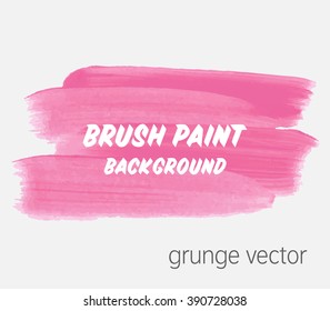 Original grunge brush paint texture design acrylic stroke poster vector. Original rough paper hand painted vector. Perfect design for headline, logo and banner.