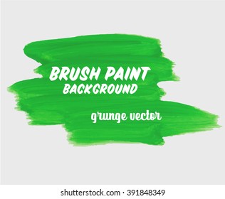 Original grunge brush paint texture design acrylic stroke poster vector illustration. Original rough paper hand painted vector. Perfect design for headline, logo and banner.