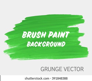 Original grunge brush paint texture design acrylic stroke poster vector illustration. Original rough paper hand painted vector. Perfect design for headline, logo and banner.