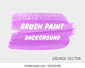 Original grunge brush paint texture design acrylic stroke poster vector. Original rough paper hand painted vector. Perfect design for headline, logo and banner. 